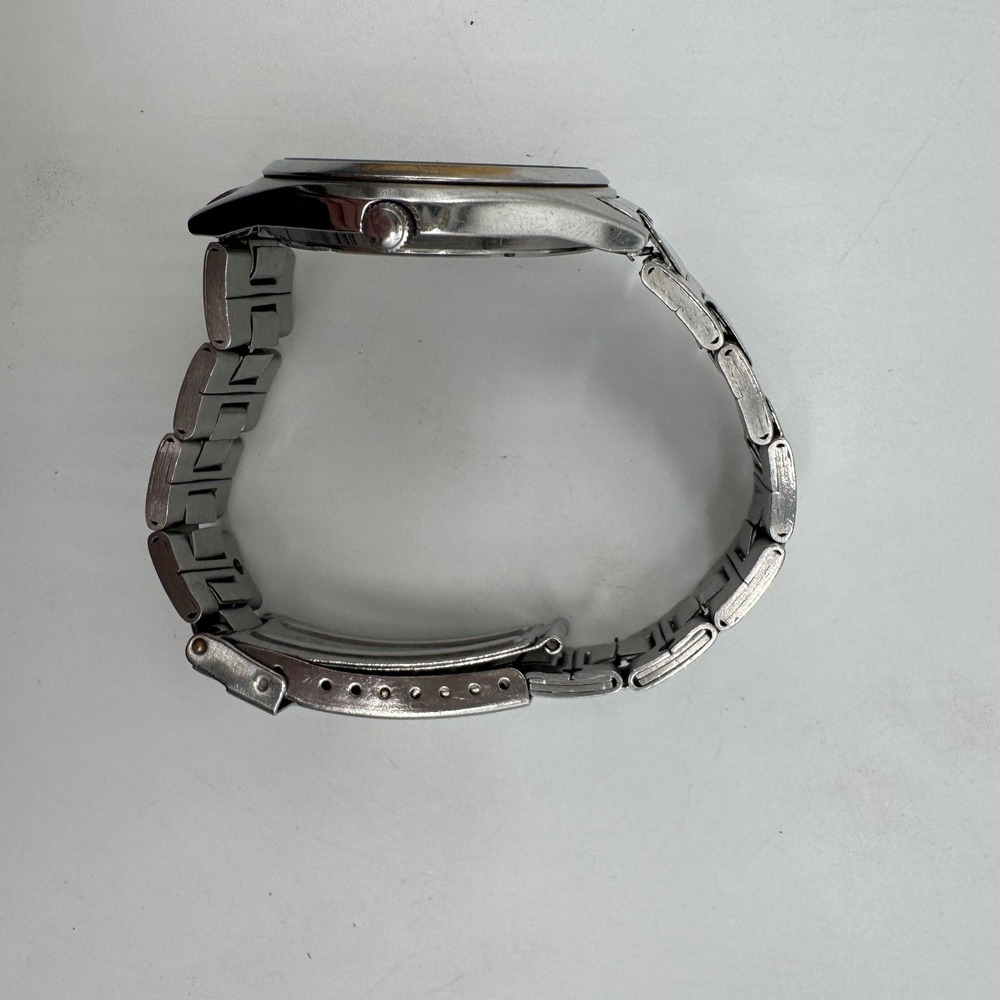 Seiko 7N43-9048 Mens Quartz Watch Silver Stainless Steel Day Date 37mm Case - Picture 3 of 8